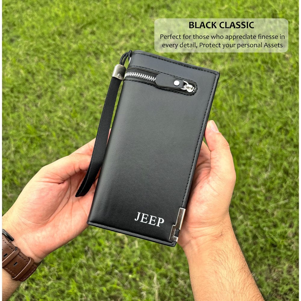 Black Premium Zip Wallet