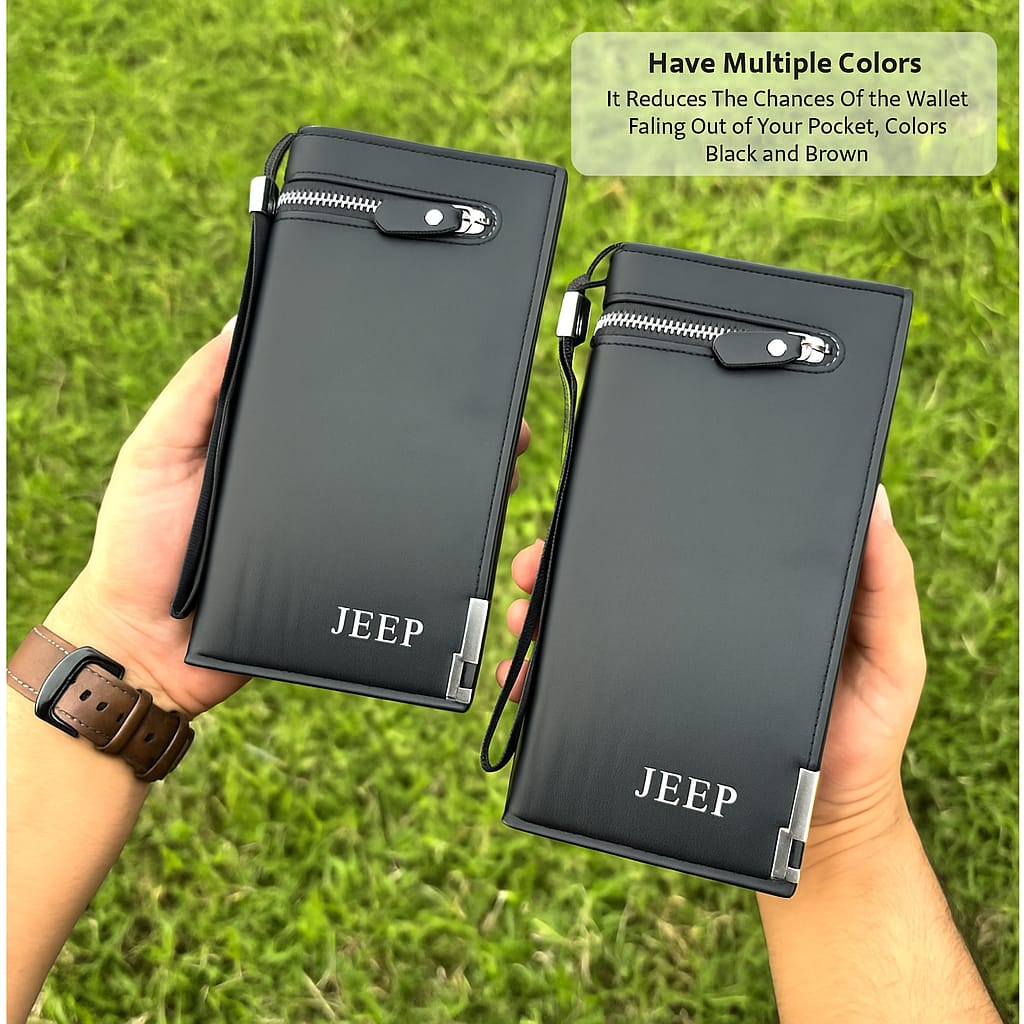 Black Premium Zip Wallet