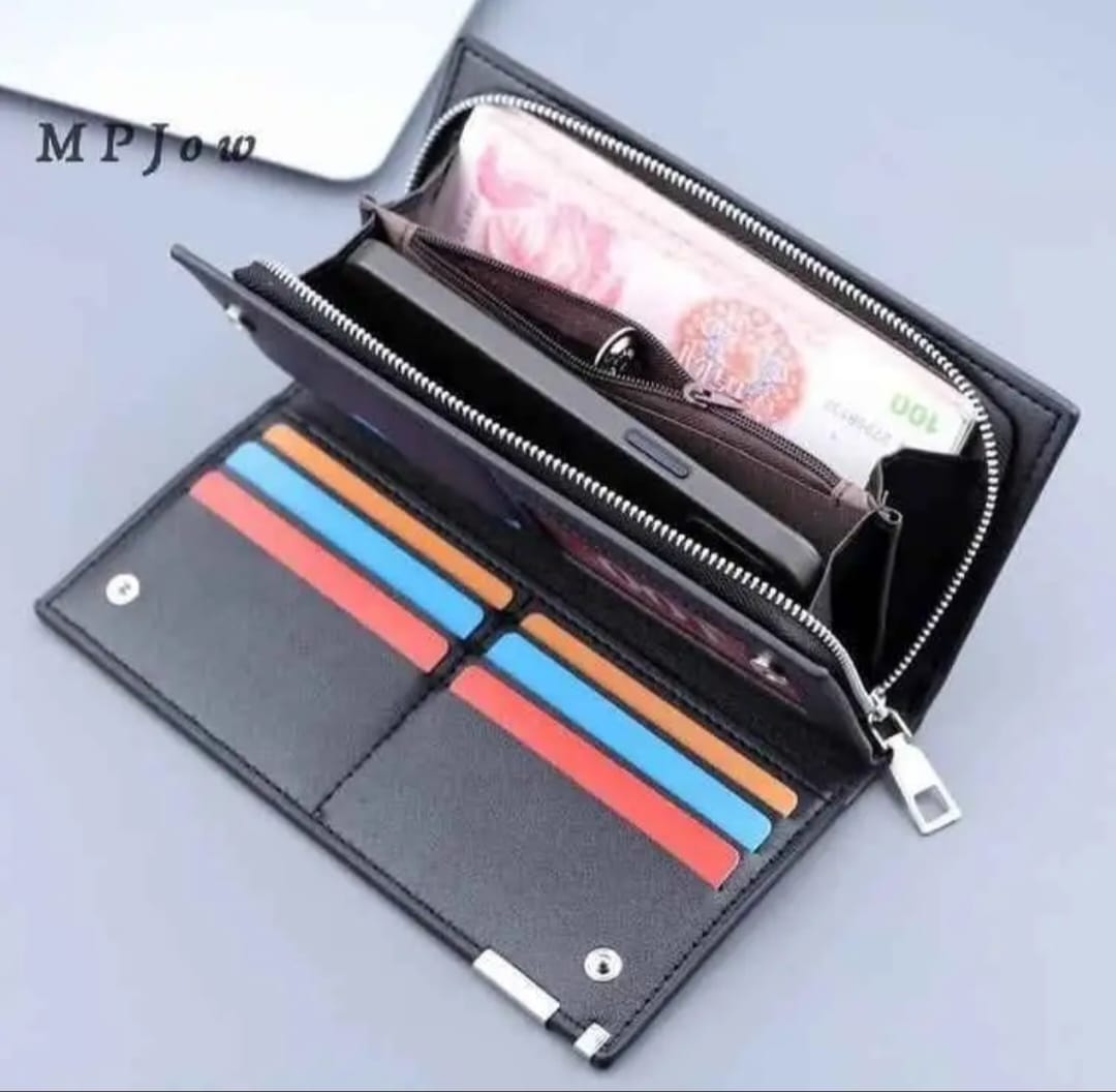 Black Premium Zip Wallet